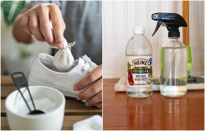 Используйте соду или уксус