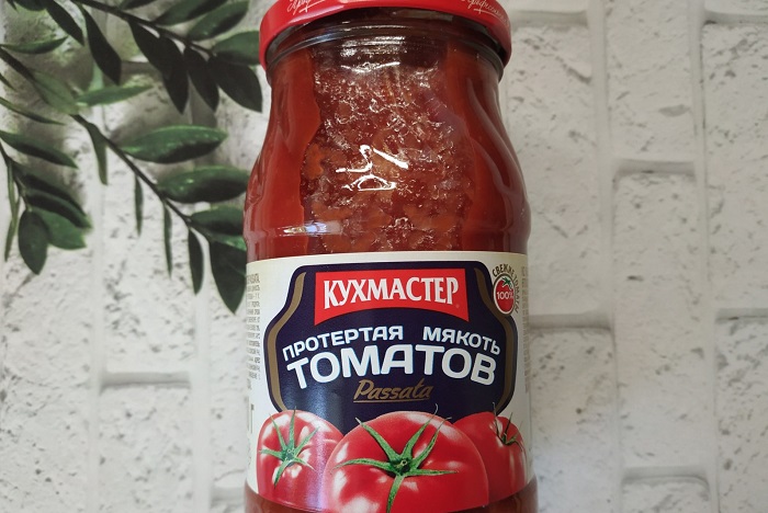 Протертая мякоть помидоров. / Фото: irecommend.ru