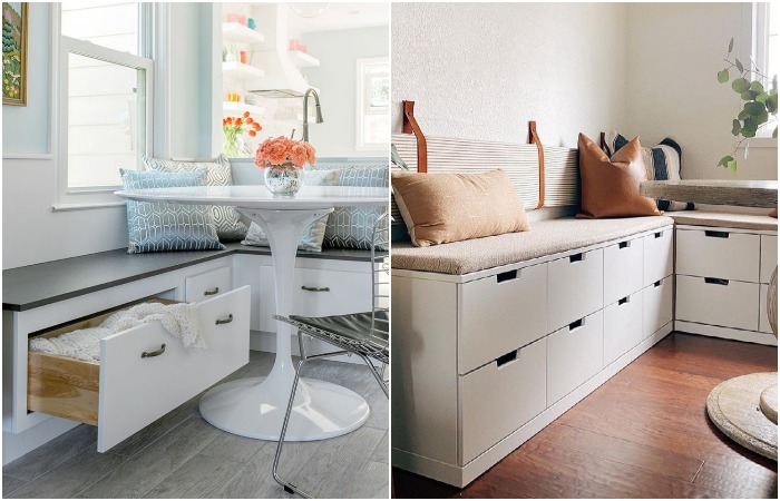 Кухонный уголок с ящиками очень практичный Кухонный уголок с ящиками очень практичный