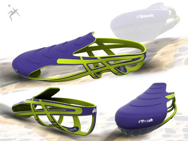 Специальные кроссовки для пляжного футбола  4beach от Asics