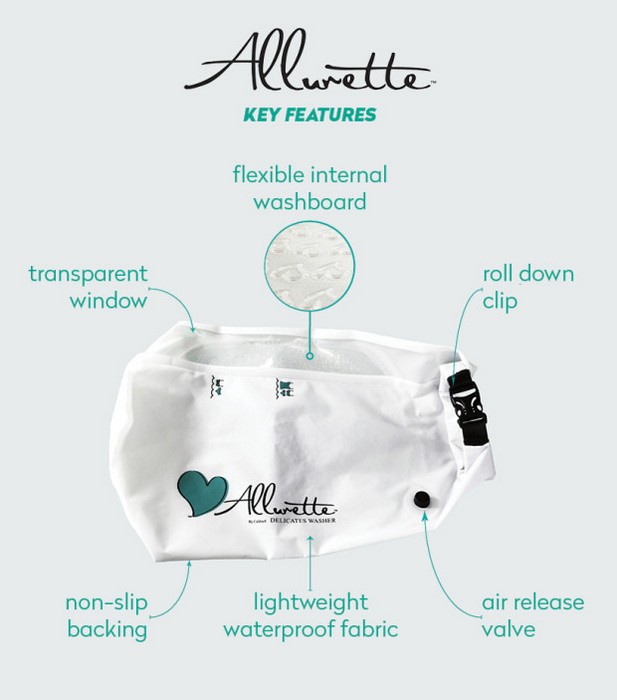 Allurette – самое портативное устройство для деликатной стирки «на ходу»