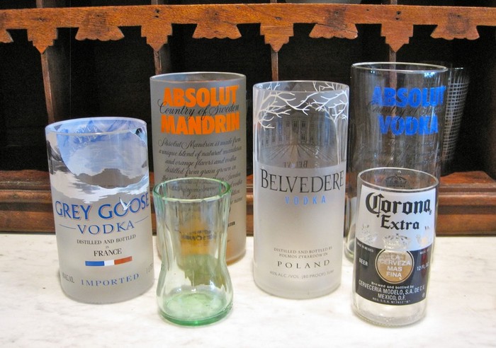  Оригинальные стаканы для пива из пивных бутылок