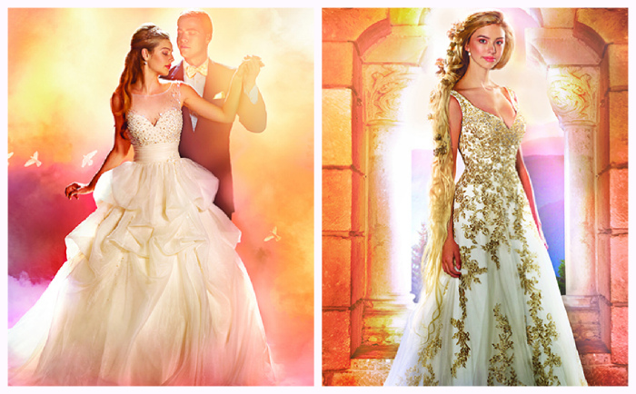Шикарные свадебные платья от Аlfred Аngelo имени принцесс Disney