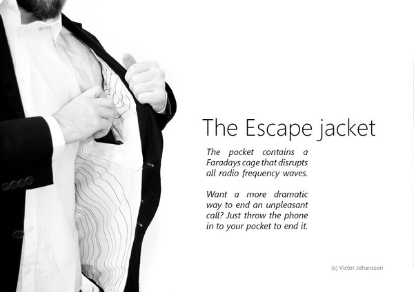 Пиджак Escape jacket не позволит к вам дозвониться