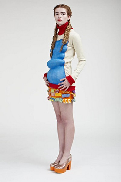 Одежда с вязаным бюстом и глубоким смыслом от  Кэти Уитэм (Katie Witham)