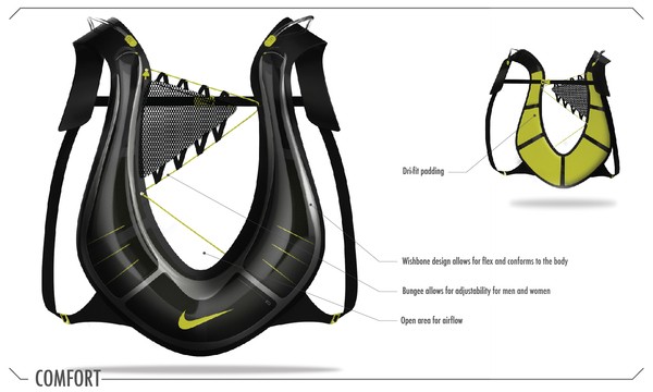 Эргономичная фляга-жилет Nike Hydration Pack