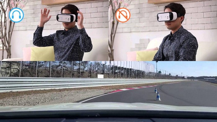 Наушники «виртуальной реальности» Samsung Entrim 4D