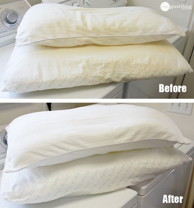 Эффективный способ, как вернуть белизну постельному белью и подушкам
