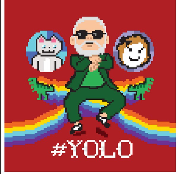 Вязаные свитеры Yolo с интернет хитами  уходящего года