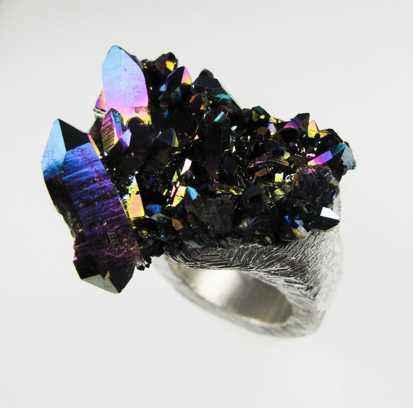 Коллекция дизайнерских украшений  с натуральными кристаллами от Дэбры Бэкстер (Debra Baxter) 