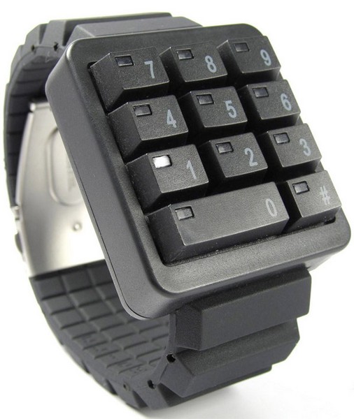Часы с клавиатурой, но без калькулятора Click Keypad Watch