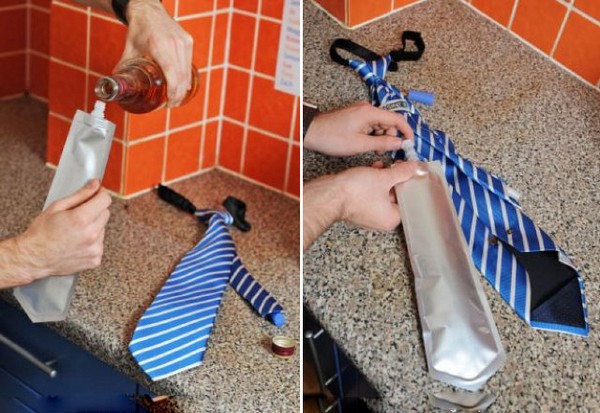Алко-галстук и фляга по совместительству FlaskTie