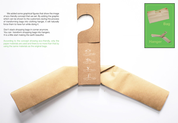 Уникальный эко-проект «сумка + вешалка» от корейских дизайнеров