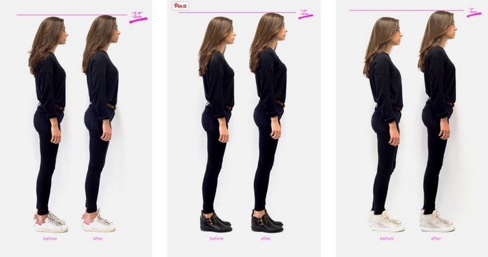 Как сделать ноги более длинными и подтянутыми с «невидимыми каблуками»
