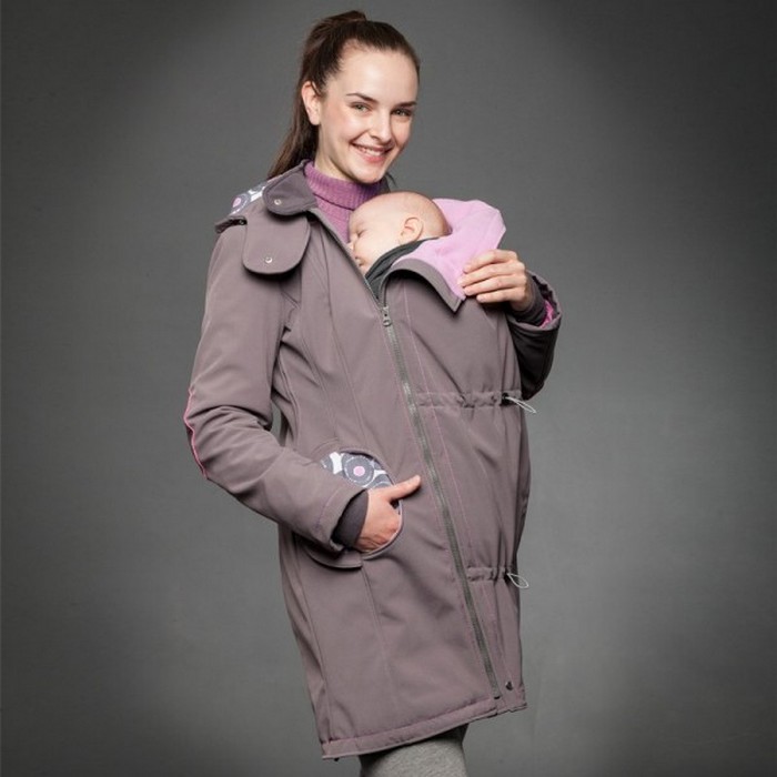 Пальто-трансформер 3-в-1 для мам, будущих мам и их малышей