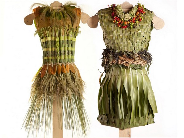 Полностью натуральная арт-коллекция платьев «Little Green Dresses»