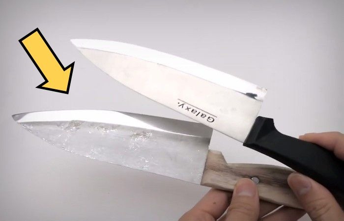 Японский нож из фольги – это вам не игрушки.