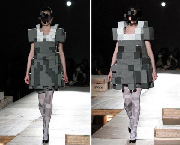 Одежду и мебель в стиле пиксел-арт представляет японский бренд  Anrealage