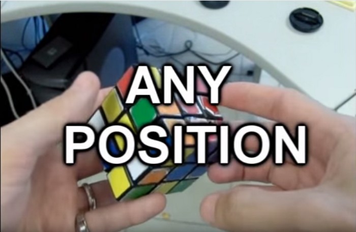 Как собрать кубик Рубика с помощью 2 движений