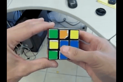 Как собрать кубик Рубика с помощью 2 движений