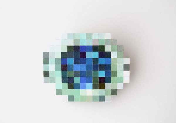 Коллекция пиксельных украшений от дизайн-студии Mike & Maaik