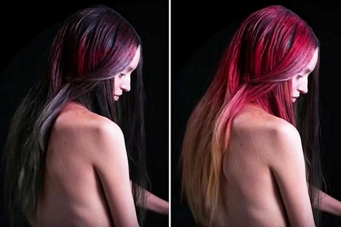 Fire от THEUNSEEN – уникальная краска для волос, которая сама меняет свой цвет в течение дня