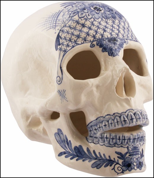 Коллекция дизайнерских черепов из фарфора от Тревора Джексона