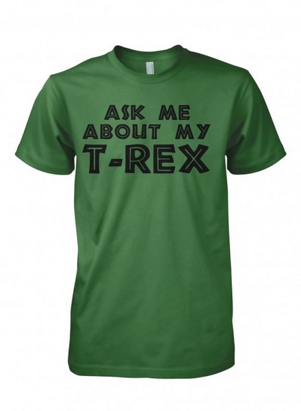 «Ask Me About my T-rex»: футболки для гиков, вечеринок и пикапа