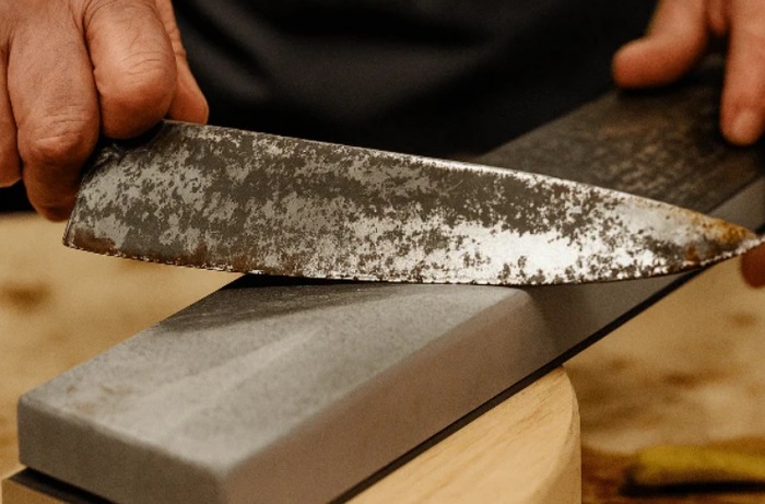 Заточка старого ножа
