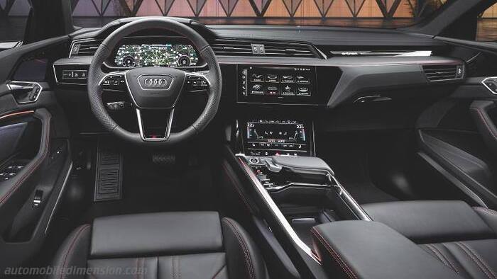 Запас хода Audi Q8 e-tron может составить до 400 км/ Фото: automobiledimension.com
