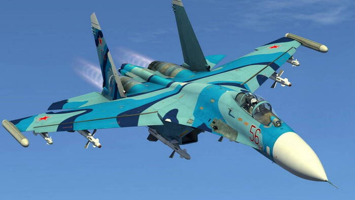 Су-27 снабжен двумя реактивными двигателями/ Фото: vpk.name