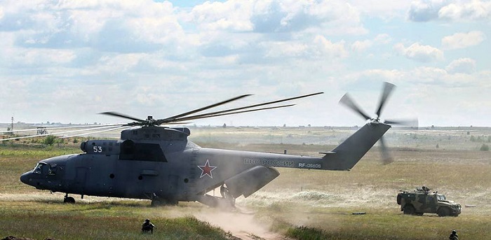 Ми-26 может взлететь на 2 км с нагрузкой почти 57 тонн/ Фото: naukatehnika.com