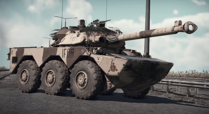 Французский колесный танк АМХ-10RC/ Фото: wiki.warthunder.ru