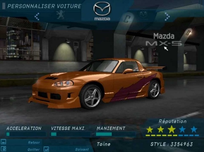 Mazda в игре Need for Speed Underground/ Фото: youtube.com