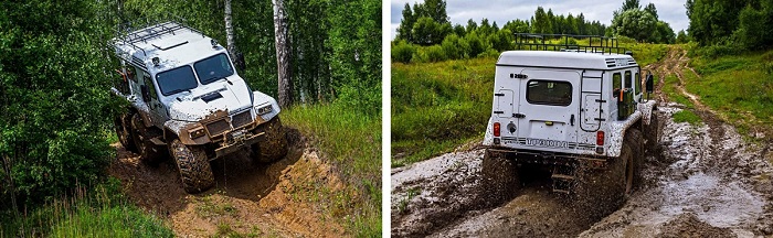 Трэкол, преодолевающие «грязевые преграды»/ Фото: zr.ru