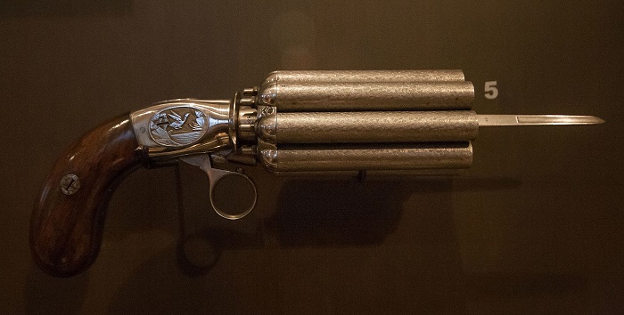 Многоствольный револьвер Гийома Мариэтта/ Фото: wikipedia.org
