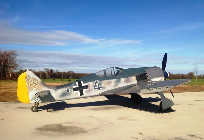 Focke-Wulf Fw 190 Würger впервые появился в воздухе в 1939 году/ Фото: militaryaviationmuseum.org