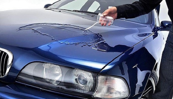 Защита кузова машины жидким стеклом/ Фото: detailing-avto.ru