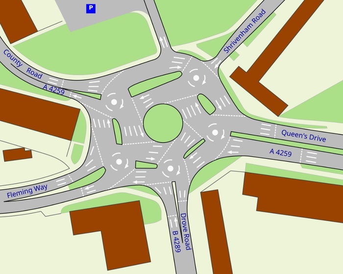 Развязка «Волшебная карусель» в Суиндоне