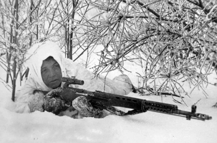 Использование карабина на фронте. Фото: guns.club Использование карабина на фронте. Фото: guns.club