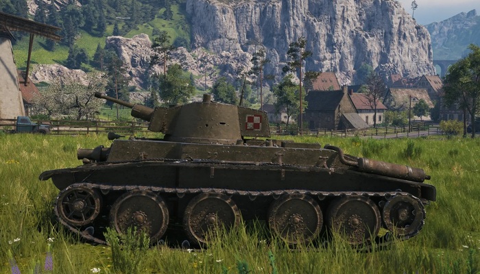 Длина польского танка составляла около 5,4 метра