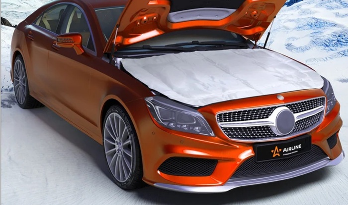 Одеяло, укрывающее автомобильный двигатель Одеяло, укрывающее автомобильный двигатель