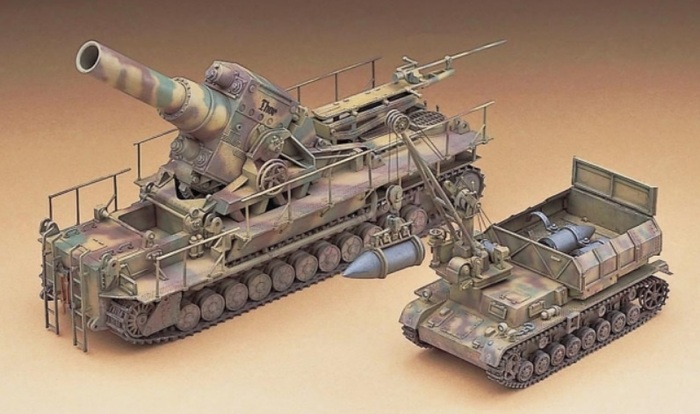 Схематичное изображение немецкой мортиры Схематичное изображение немецкой мортиры