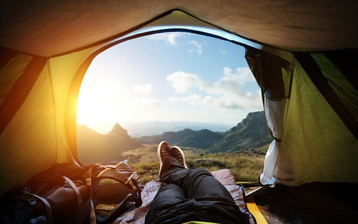 Пространство внутри палатки