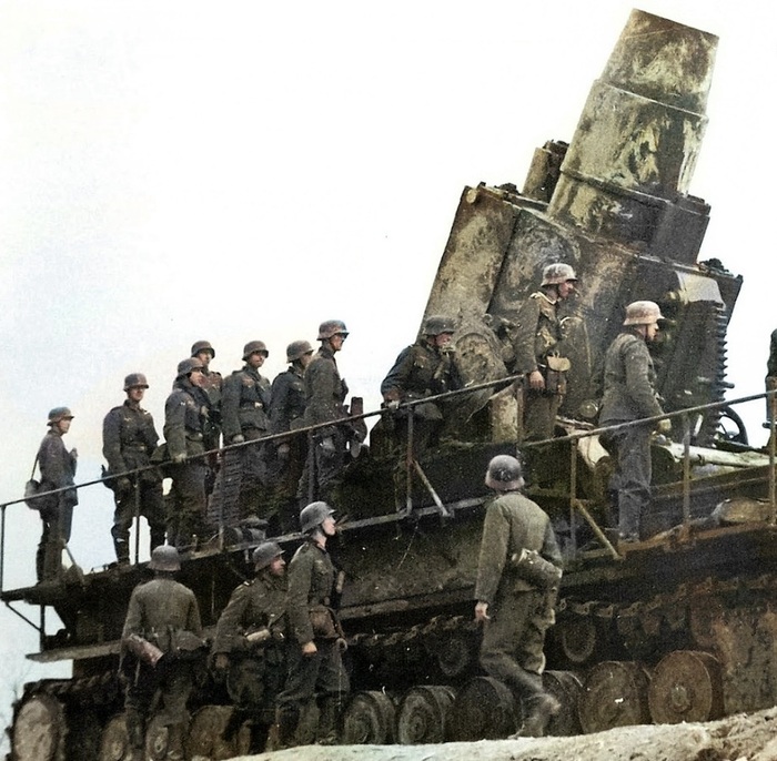 Орудие несколько раз использовали на германо-советском фронте Орудие несколько раз использовали на германо-советском фронте