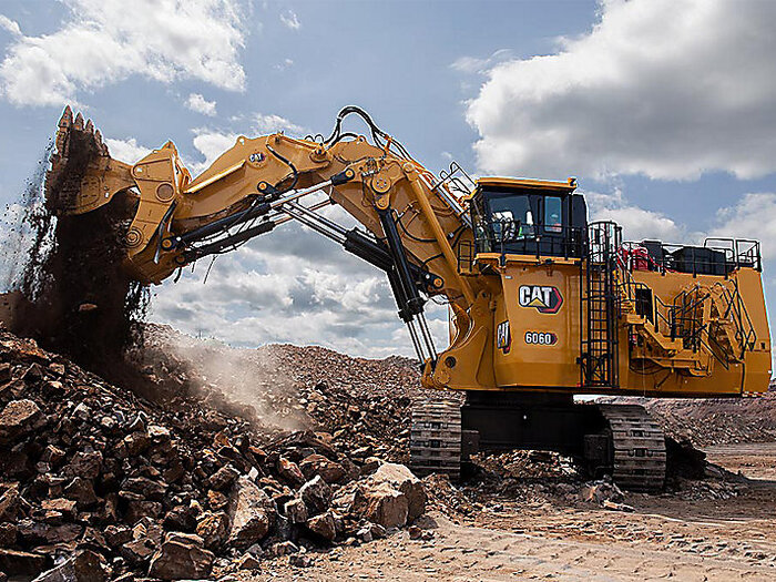 Рабочий вес Caterpillar 6060 FS достигает 600 тонн