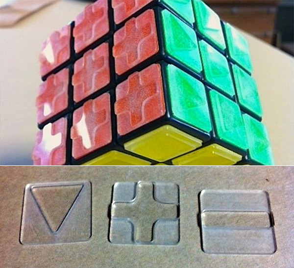 Наклейки для незрячих на Кубик Рубика