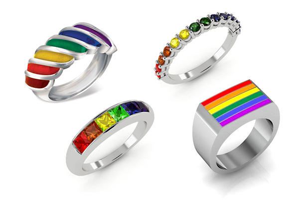 Радужные кольца для геев
