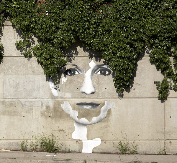 «Зеленый» стрит-арт. Художнык Dan Bergeron. Торонто, Канада.