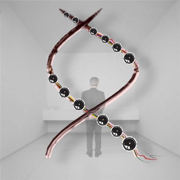 Саунд-инсталляция Дмитрия Морозова (::vtol::) - технологическое воплощение человеческой ДНК